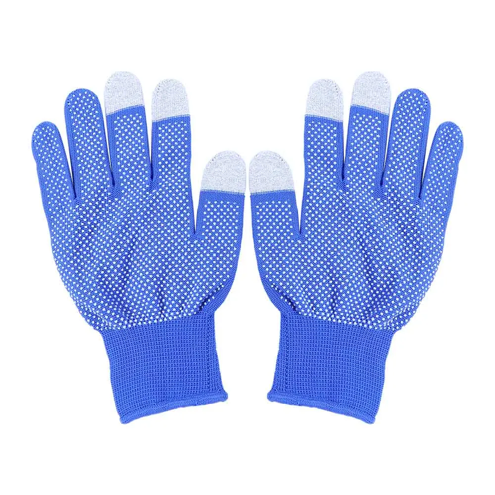 

Sport Driving Solid Color Sun Protection Windproof Touch Screen Gloves Men Nylon Gloves Full Finger Gloves Anti-skid Mittens