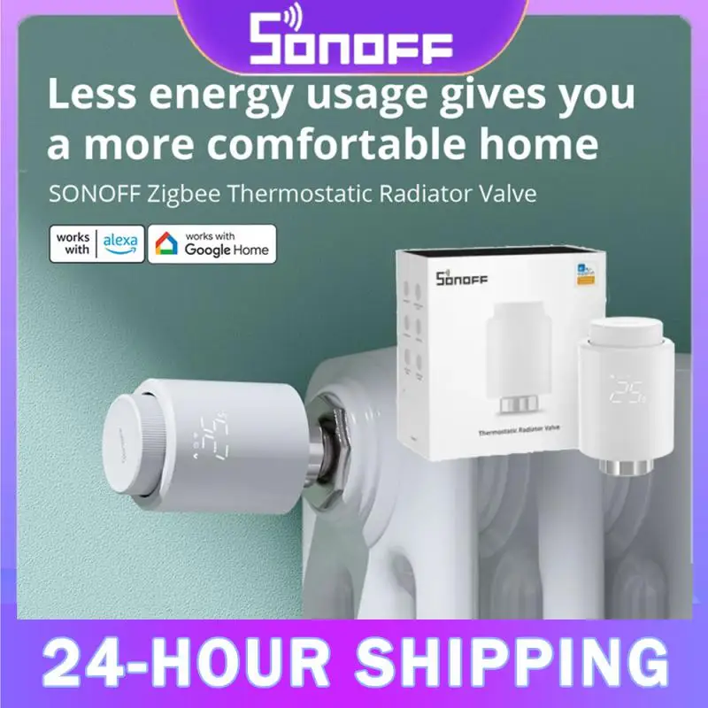 

SONOFF Zigbee Thermostatic Radiator Valve TRV-ZB Home Temperature Smart Remote Control Work With Alexa Google ZHA IFTTT Ewelink