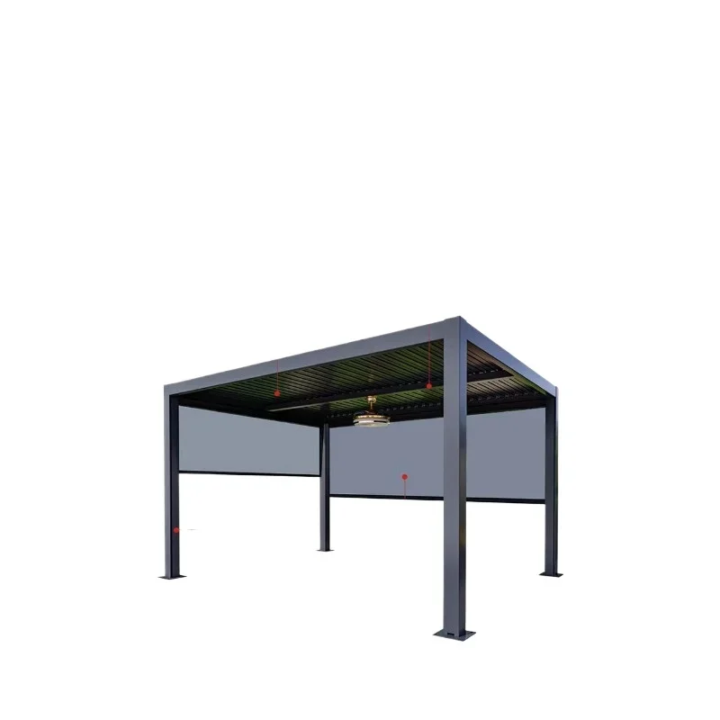 Outdoor awning courtyard garden villa roof electric leisure pavilion terrace outdoor aluminum alloy canopy