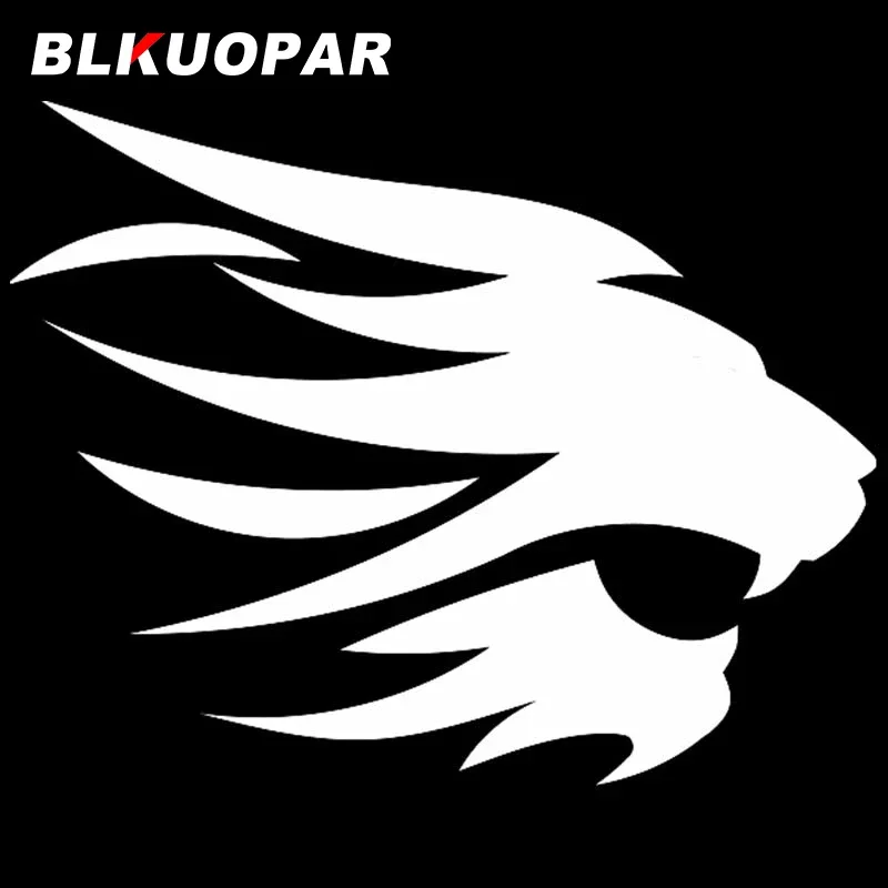 BLKUOPAR Lion Head Silhouette Car Stickers Waterproof Decals Sunscreen Conditioner Scratch-Proof Windows Vinyl Car Accessories