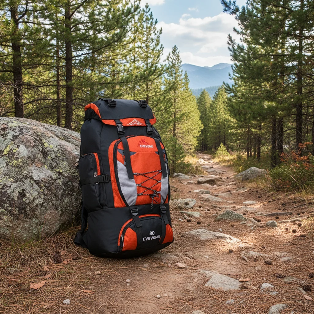 

80-литровый нейлоновый рюкзак для походов, кемпинга, путешествий, легкий, водонепроницаемый, унисекс