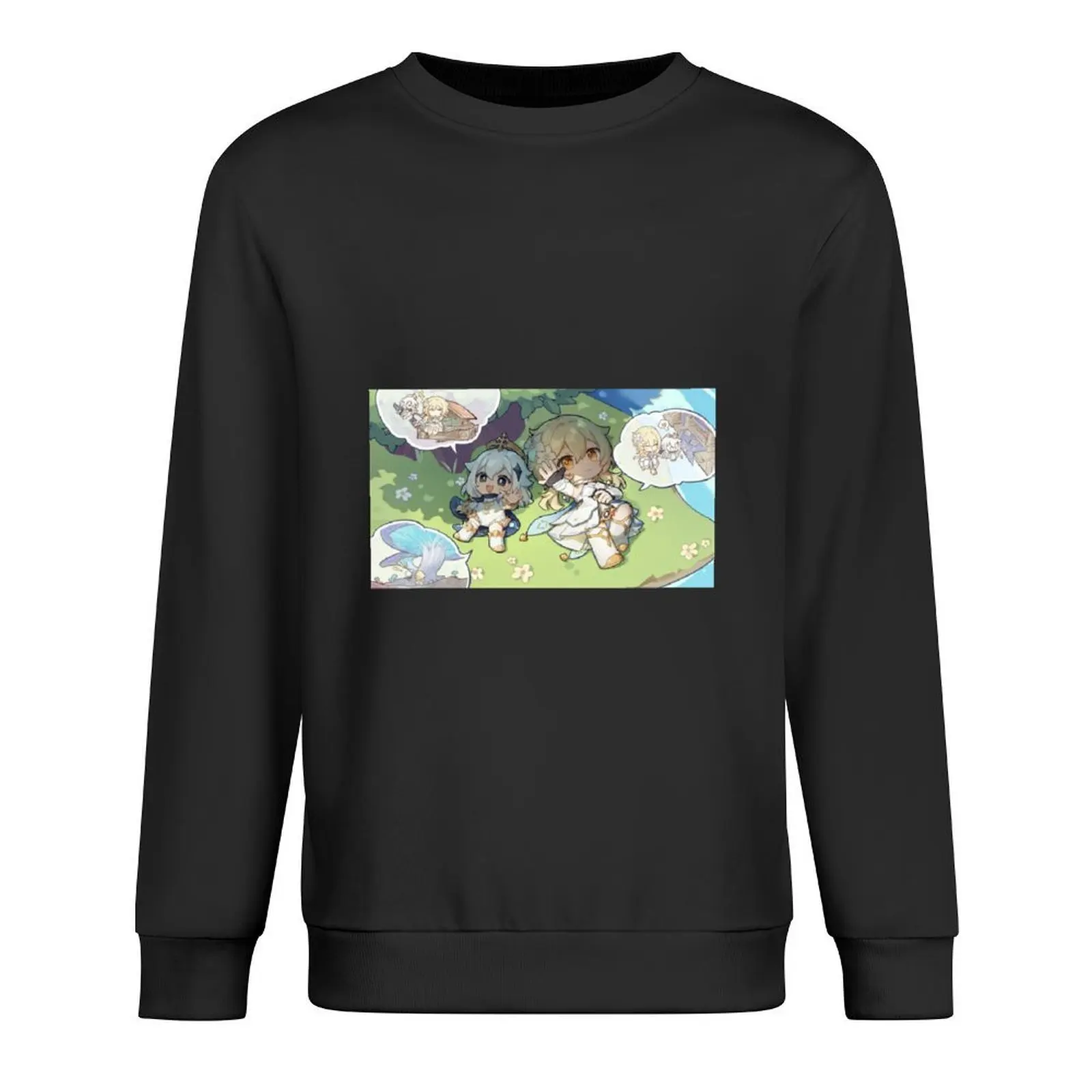 

Paimon and Lumine Pullover tracksuits korean autumn clothes men wear tracksuit sweatshirt male