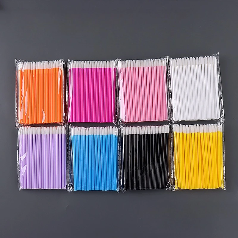 50 個卸売口紅グロスワンド完璧な最高のメイクアップアプリケーターホットメイクアップ使い捨てリップブラシ女性アクセサリー