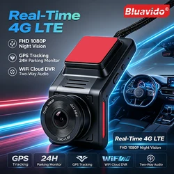 4G SIM Dash Cam GPS FHD 1080P Dual footage Remote Live Streaming 24H Parking Monitor Car Road Camera Video Recorder WiFi Hotspot