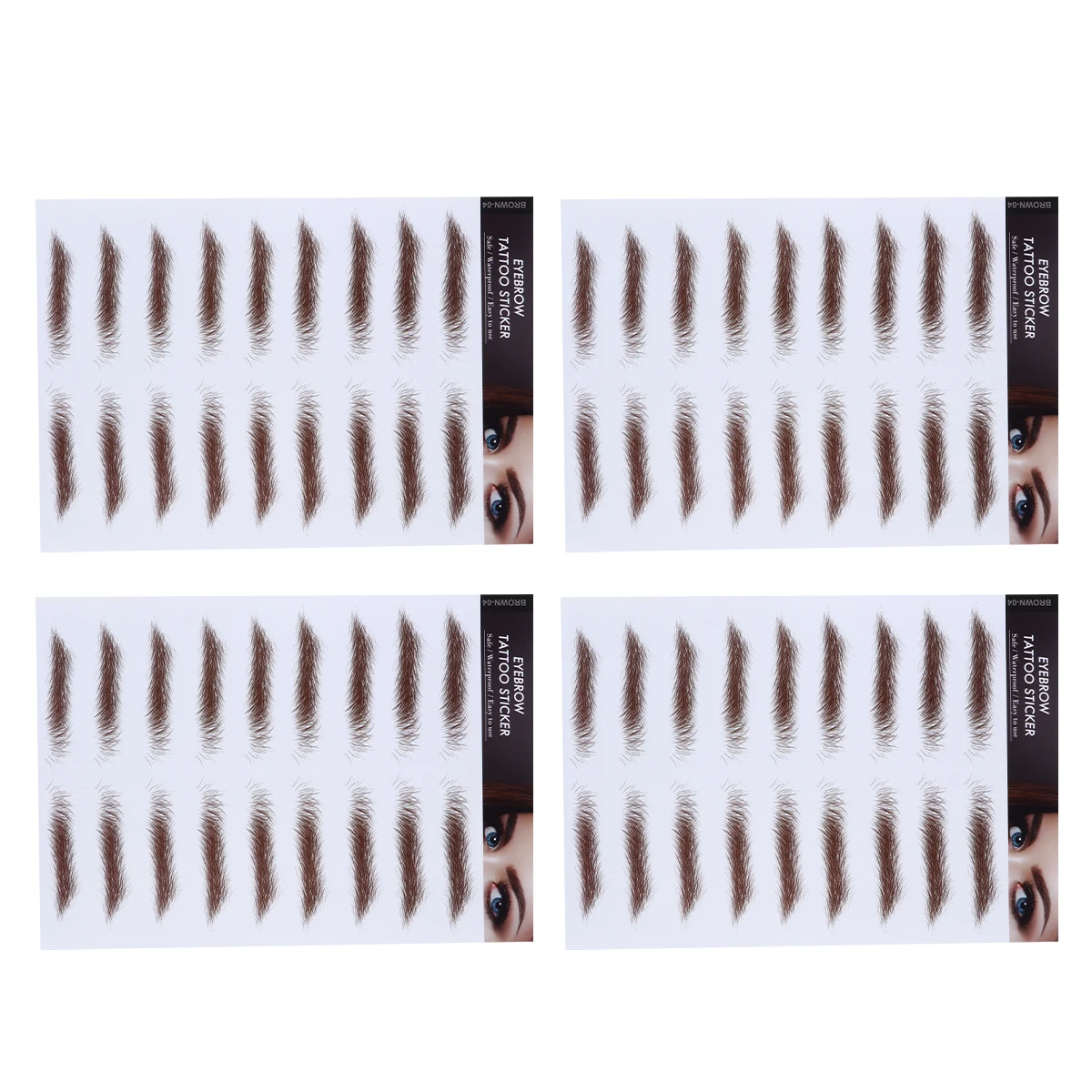 

6D Hair-Like Eyebrows Stickers Imitation False Cosmetics Fake Stencils Artificial Water Transfer