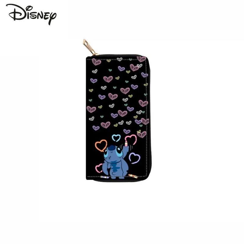 Stitch 2025 New Women's Long Wallet Fashionable and High-quality Women's Multi Card Bag Storage Cartoon Versatile Zero Wallet