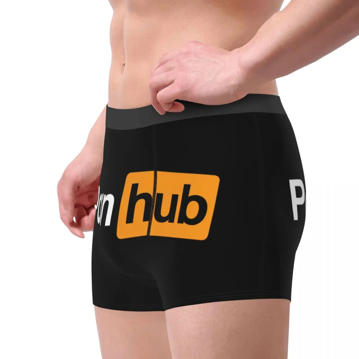 Benutzer definierte Porns Hub Unterwäsche Männer drucken Boxershorts Höschen Slips weiche Unterhosen