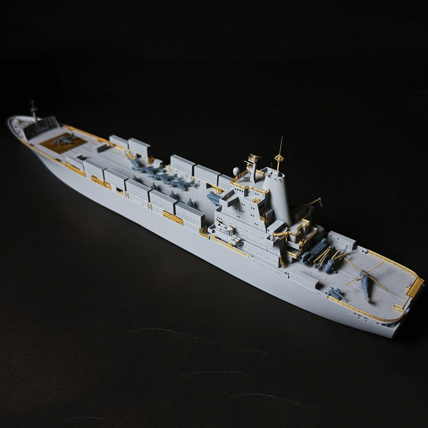 1/700 RFA Atlantic Conveyor Assembly Model Featuring Exquisite Details Ships Static Model Ship Toy Warship Model Ornament