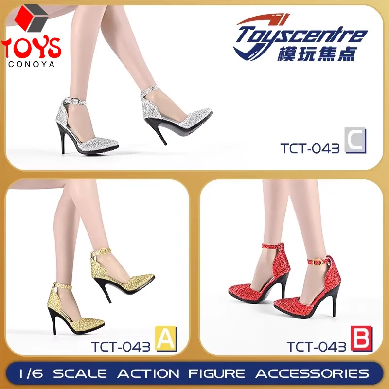 Toyscentre TCT-043 1/6 مقياس صنادل عالية الكعب أحذية نموذج صالح 12 ''أنثى الجندي عمل الشكل دمى الجسم