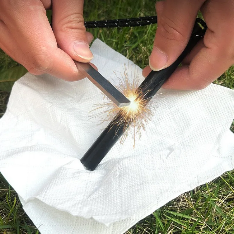 

Outdoor Survival Ignition Windproof Waterproof Emergency Ignition Lighter Mini Portable Wilderness Survival Tool Defense Gift