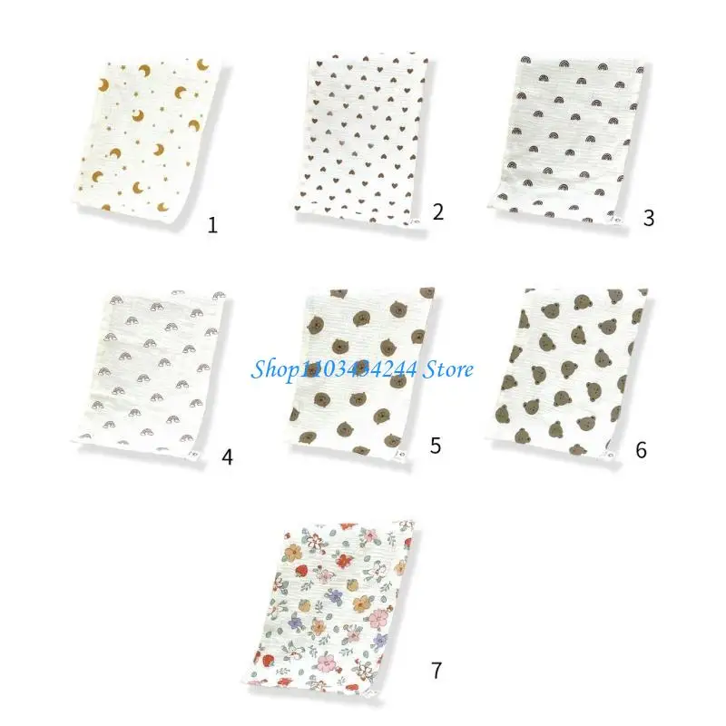 الكرتون طباعة ملابس تجشؤ ماصة التمريض منشفة تنفس وسادة الكتف 4-Layer الترويل مريلة منشفة لعاب الأطفال للرضع