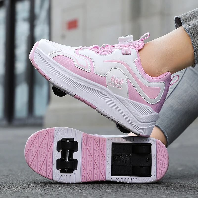 

Роликовые кроссовки: легкие студенческие туфли на колесиках — роликовые коньки для мальчиков, девочек и подростков для поездок на работу