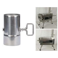 Stainless Steel Flue Extension Tube Chimney Exhaust Pipe Straight Thickened Stove Pipe with Damper for Winter Heater Outdoor