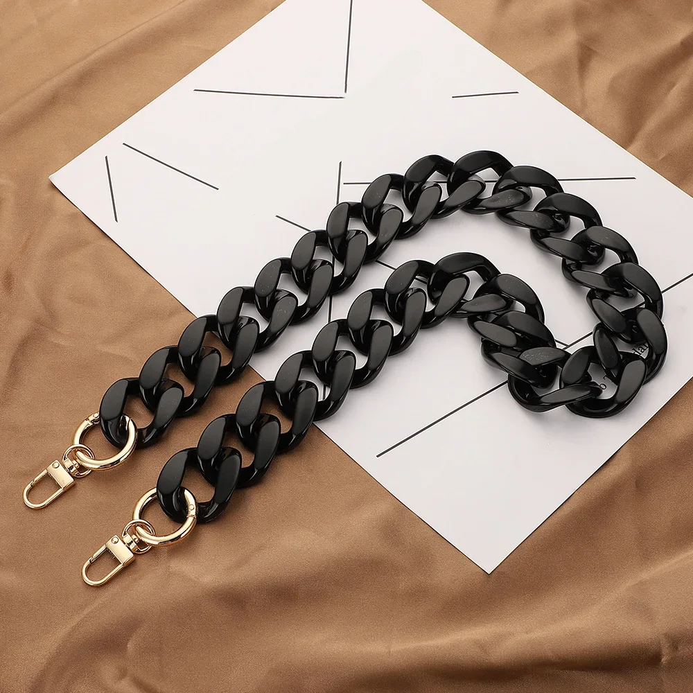 Handbag Chain Acrylic Shoulder Bag Strap for Women Purse Crossbody Bag Handles Resin Chain Belt Bag Part Accessories 40/60cm