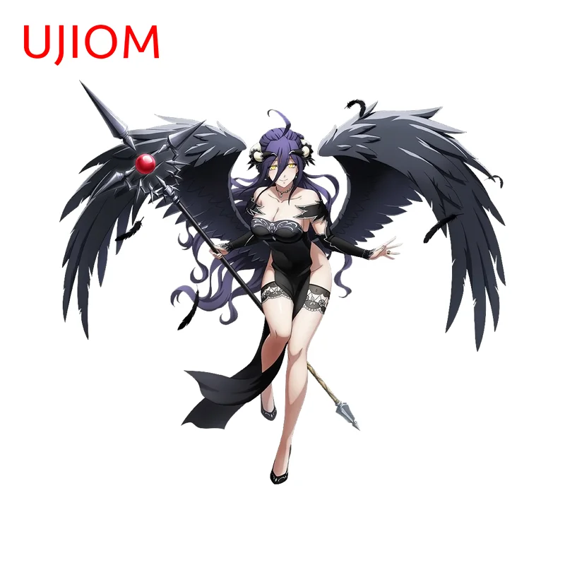 UJIOM Elegant Overlord Albedo Wall Sticker Big Breasts Standing Posture Graffiti Decal Creative Personality Amusing Wallpapers