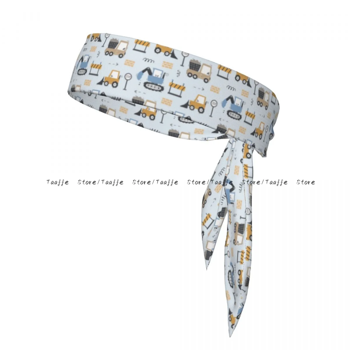 

Sports Headband Head Tie Cute Trucks And Diggers In Scandinavian Bandana Sweatbands Yoga Tennis Headwrap for adult