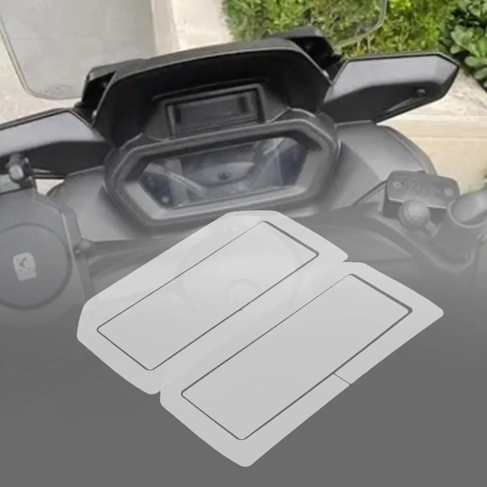 2x Motorcycle Instrument Film Repair Parts Replacement Clear Protective Films