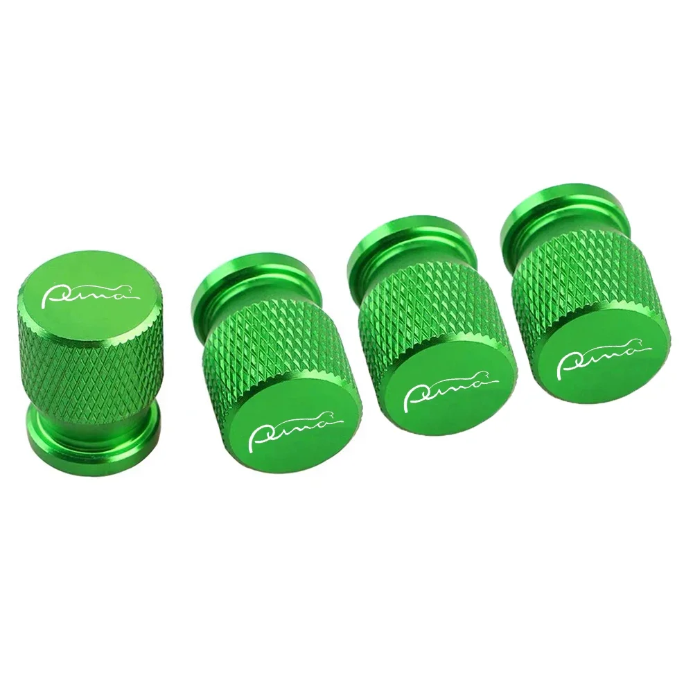 4pcs Car Wheel Tire Valve Caps Tyre Stem Covers Aluminum Alloy Airdust Waterproof for Ford PUMA car accessories