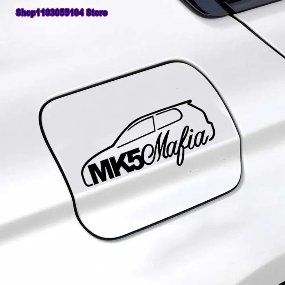 1PC Car Oil Tank Sticker For Volkswagen VW GOLF 4 5 6 7 MK7 MK4 MK5 MK6 MK1 MK2 MK3 MK8