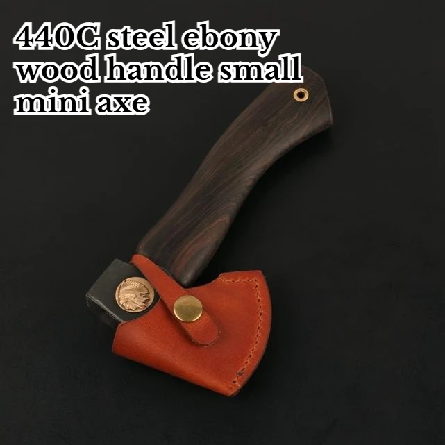 

EDC Portable Outdoor Camping Hiking Survival Mini Hatchet High Quality 440C Steel Ebony Handle Emergency Equipment