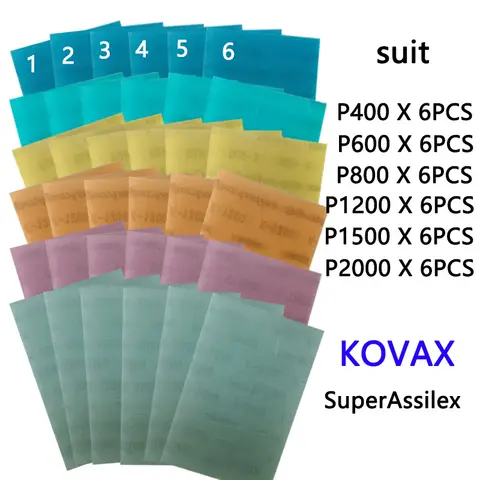 일본 KOVAX 스퀘어 소프트 연마 종이 자동차 오렌지 껍질 패턴 드라이 그라인더 폴리싱 머신 파인 폴리싱 샌드페이퍼 85*130mm