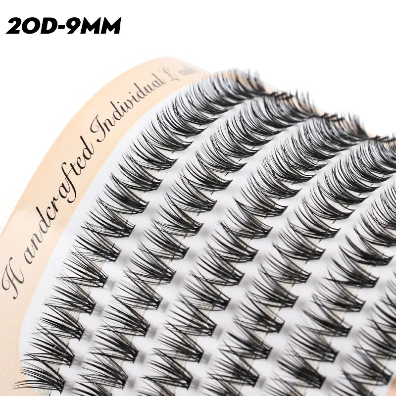 Wholesale 5/10/20 Boxes Clusters Individual Lashes Natural Long False Eyelashes Soft Faux Lash Eyelash Extension Makeup Tools