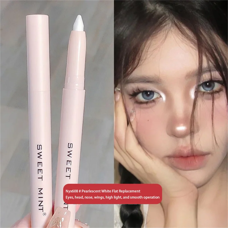 SWEET MINT Silkworm Brightening Eye Shadow Pen All-match Makeup Brightening Eye Head Nose Low Security And Rotating Eyeliner Pen