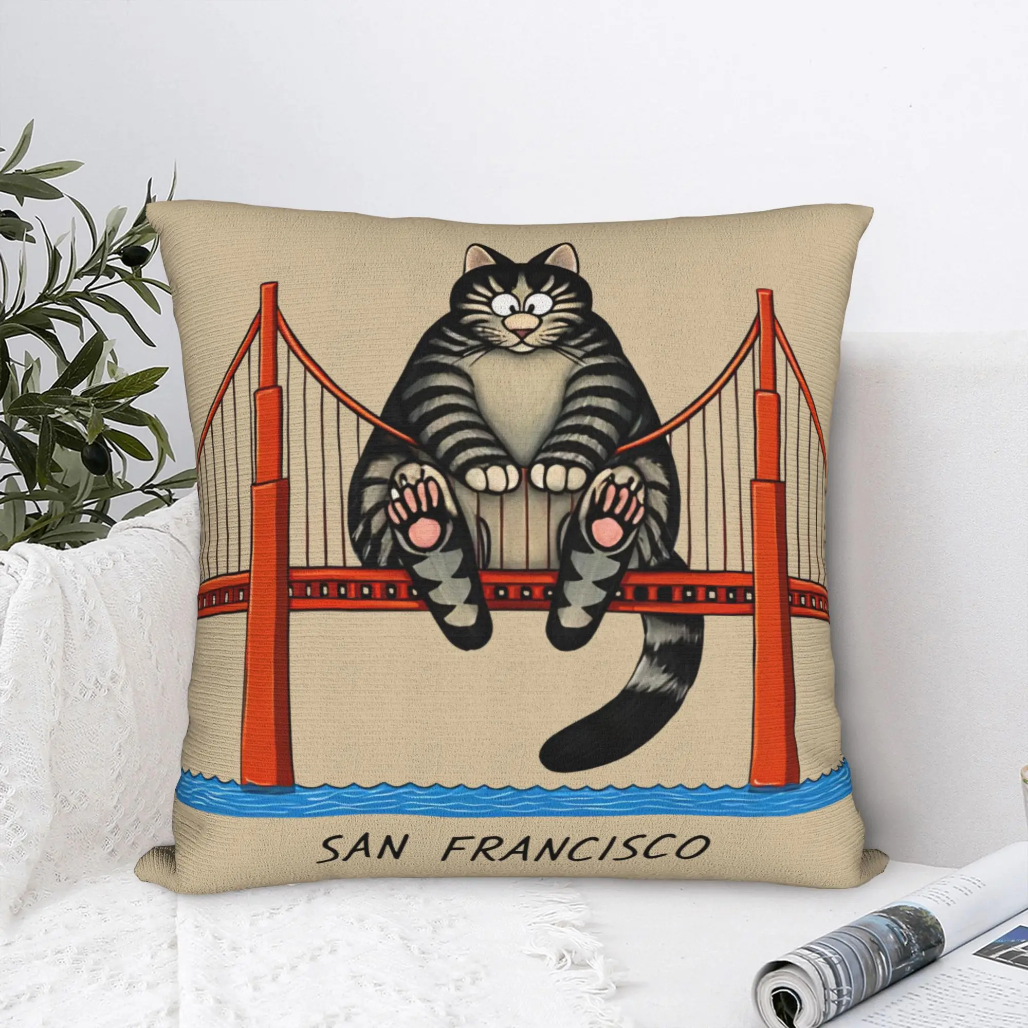 Ryan Gosling B Kliban Cat San Francisco  Pillowcases Project Hail Mary Pillow Case For Wedding Party Home Decor Square Pillow