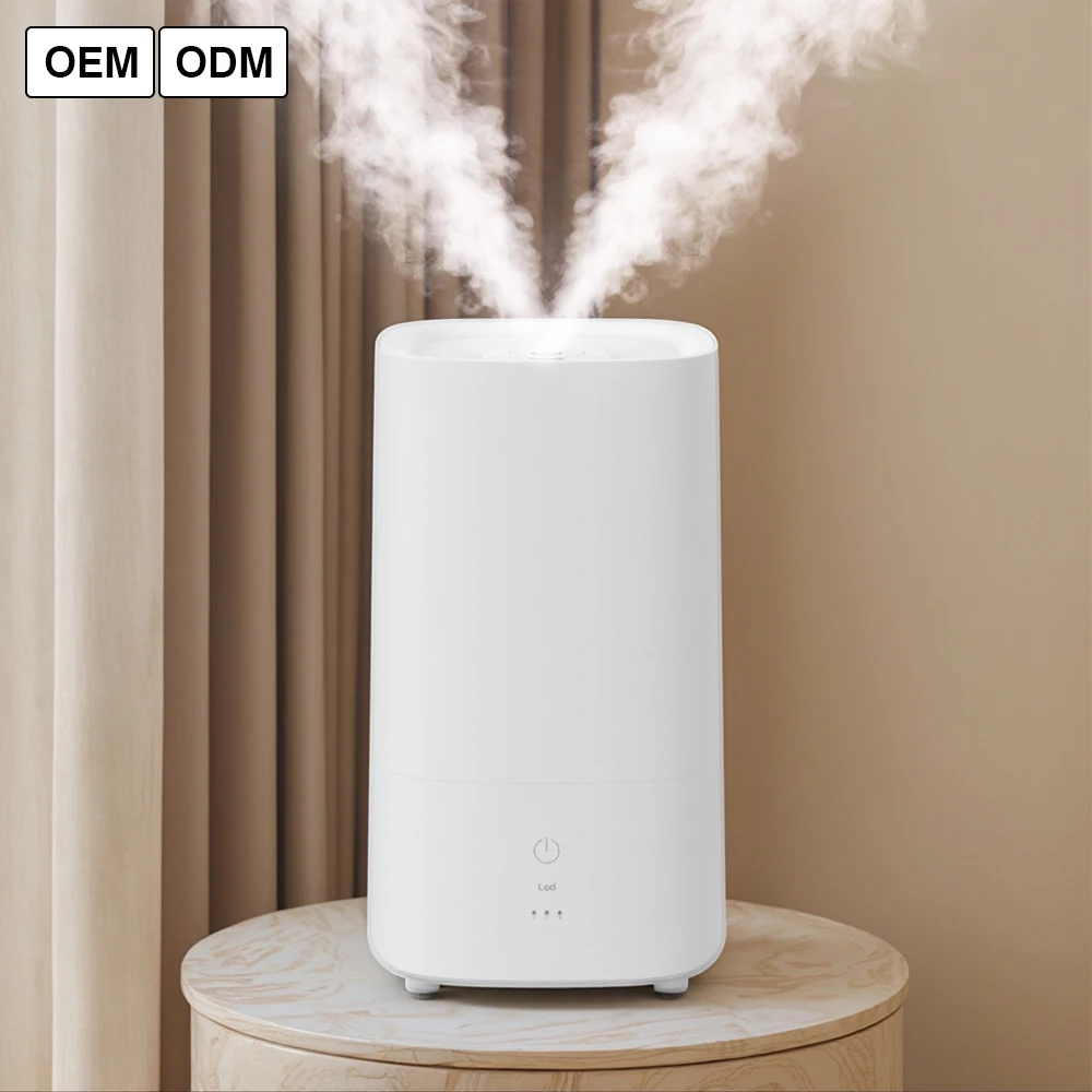 RUNAL 60 Degree Heating 4L Cool & Warm Mist Smart Ultrasonic Humidifier Aromatherapy 1 Year Warranty Color Changing LED for Home