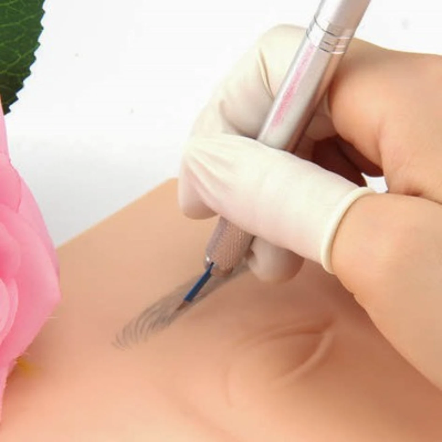 غطاء إصبع للاستعمال مرة واحدة لصالونات التجميل، نمط مطاطي، غطاء إصبع الحواجب المطرز، حماية ضد الانزلاق، العناية بالبشرة