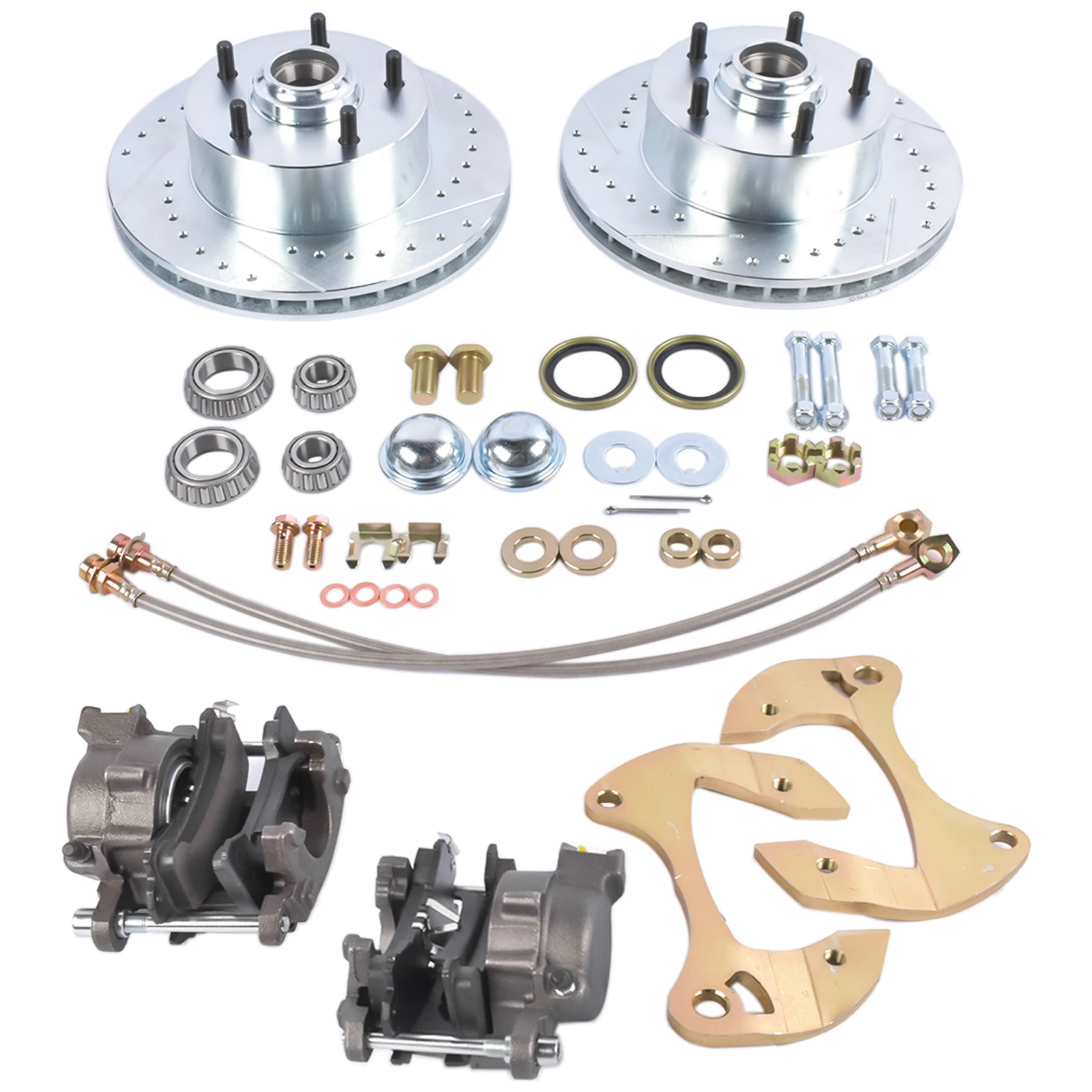 Glossy Deluxe Brake Kit for 557-57 59-64 Che-vy Full-size Car 91031911D