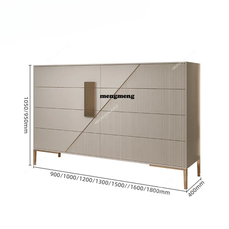 Italian Minimalism Living Room Cabinet Modern Luxury Solid Wood Eight Bucket Cabinet Nordic Home Furniture Armoires Salon