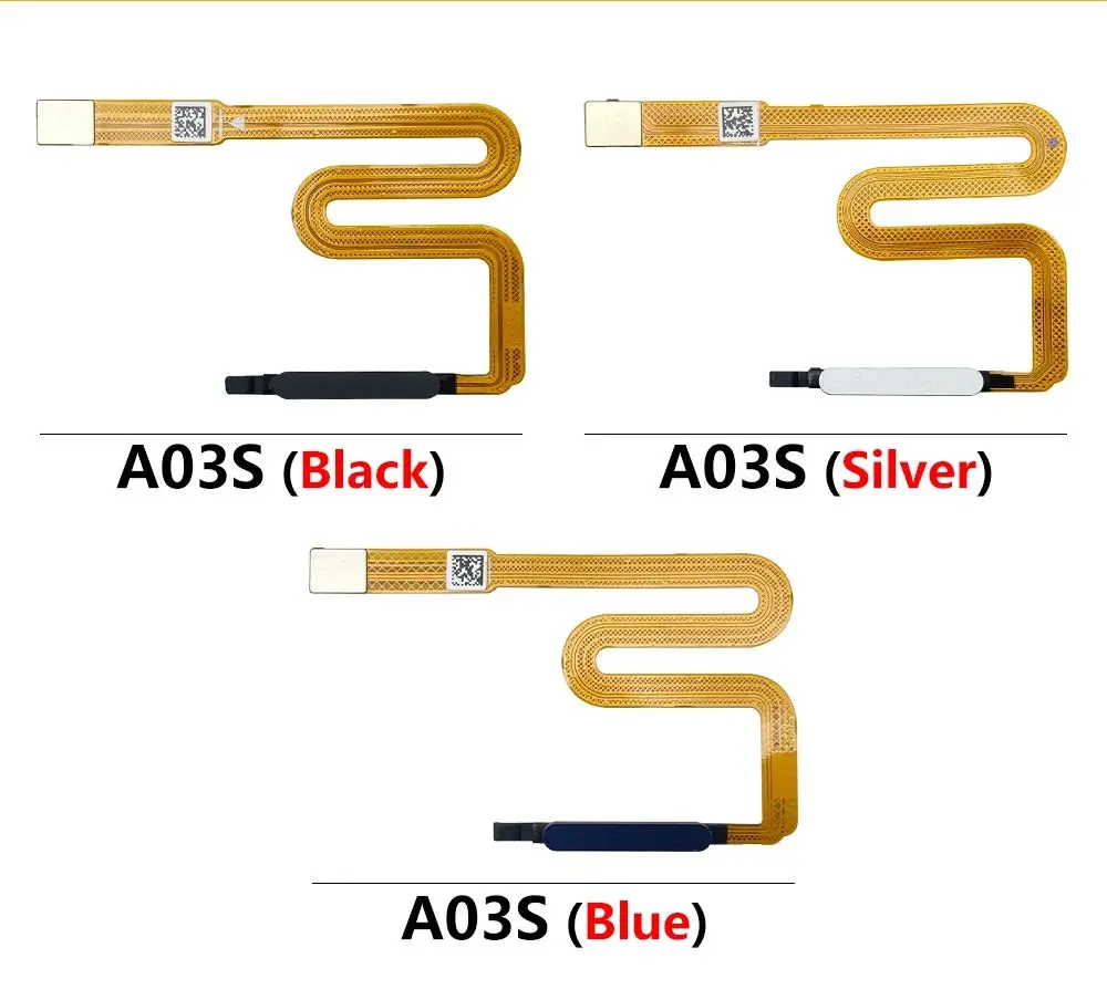 Repair Fingerprint Scanner For Samsung A03S ID Home Button Fingerprint Menu Return Key Recognition Sensor Flex Cable