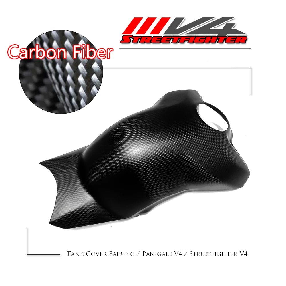 

for DUCATI STREETFIGHTER V4 2020 2021 Motorcycle Carbon Fiber Gas Tank Fuel Fairing Cover Cowling Panel Guard Protector