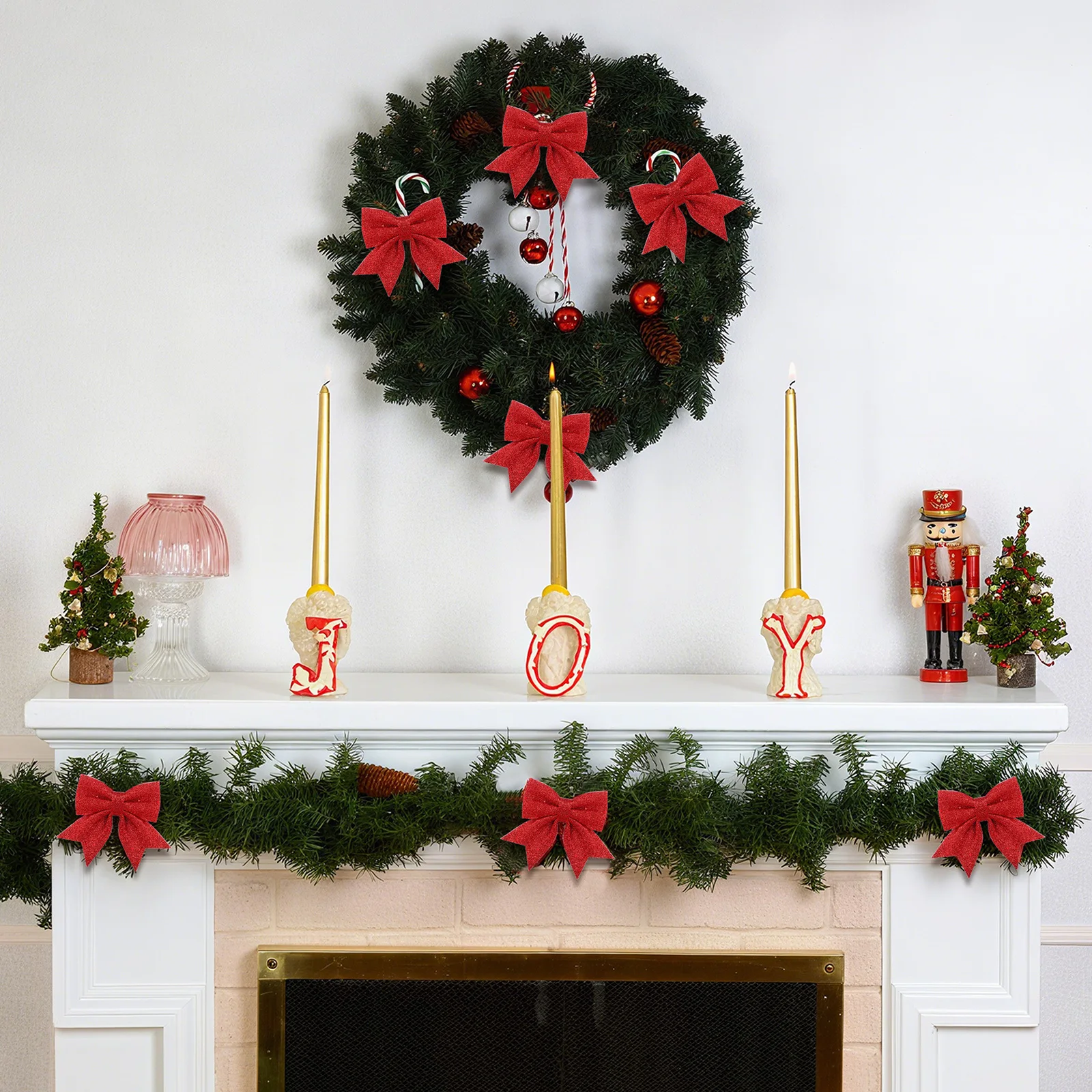 

6Pcs Bow Christmas Tree Pendants Delicate Xmas Ornaments Decorations Hanging Xmas Tree Ornaments Hanging Pendants