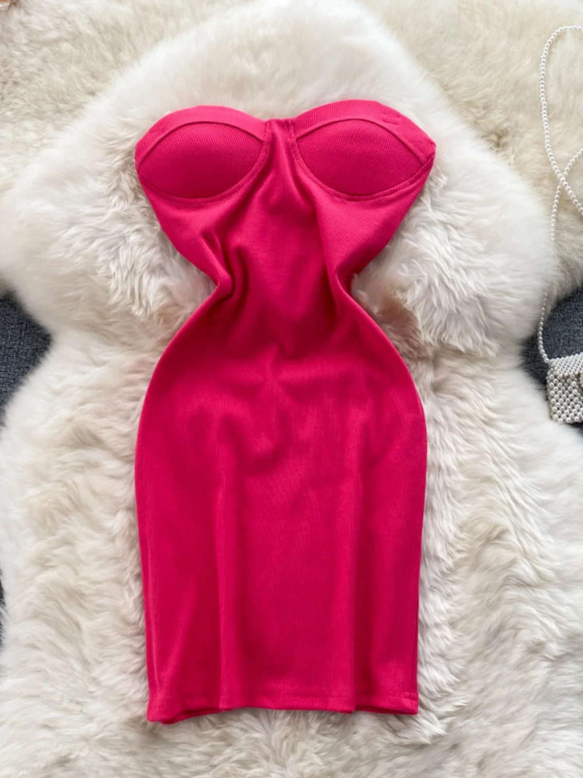 Sexy Sweet-and-Spicy Strapl Dr oulder Bared Waist-Cinching Fairy Skirt woman's Gown ort Skirt for Petite Women