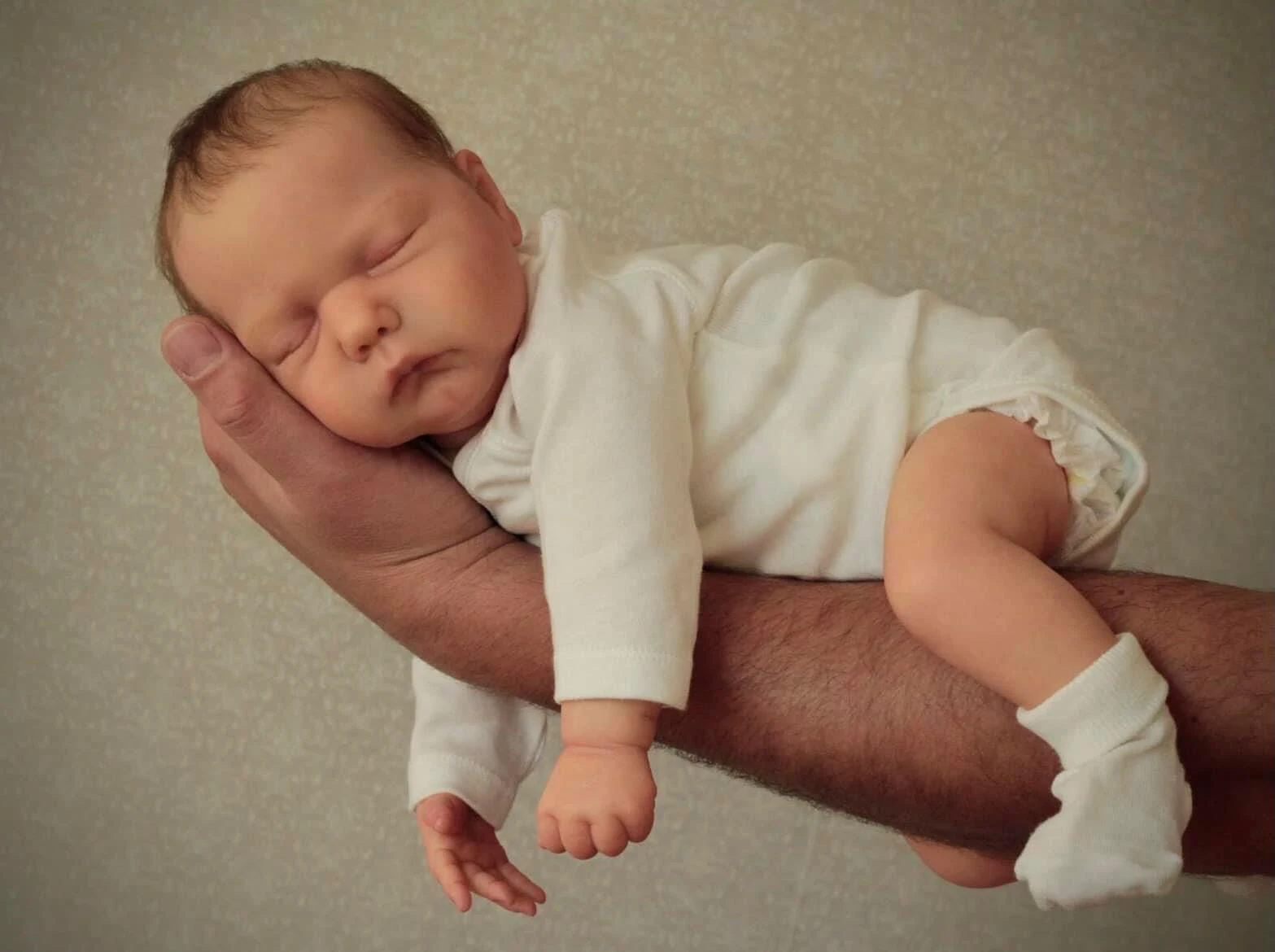 

NPK 19inch Lifelike Reborn Doll - Hand Rooted Hair Soft Body Marley Bebe Limited Edition Newborn Collectible Doll