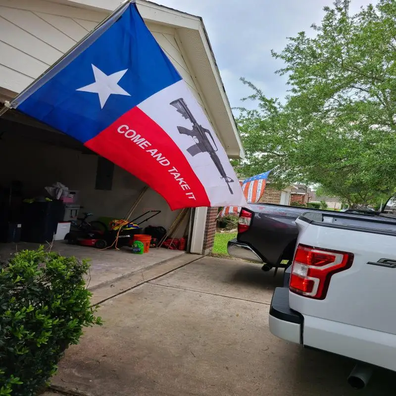 3X5FT CUSTOM Texas State Flag Large Outdoor Banner  Come and Take it 90X150CM