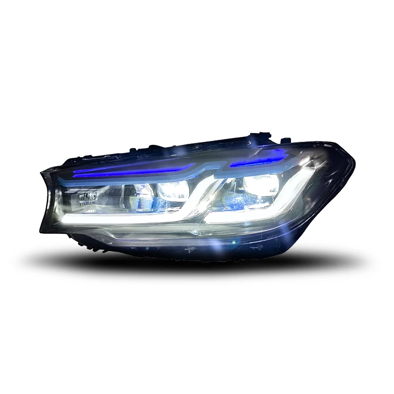 

LED Headlights For BMW 5 Series 18-20 Models G30 M5 Thunder Edition Double Blue Eyebrow LED Headlights