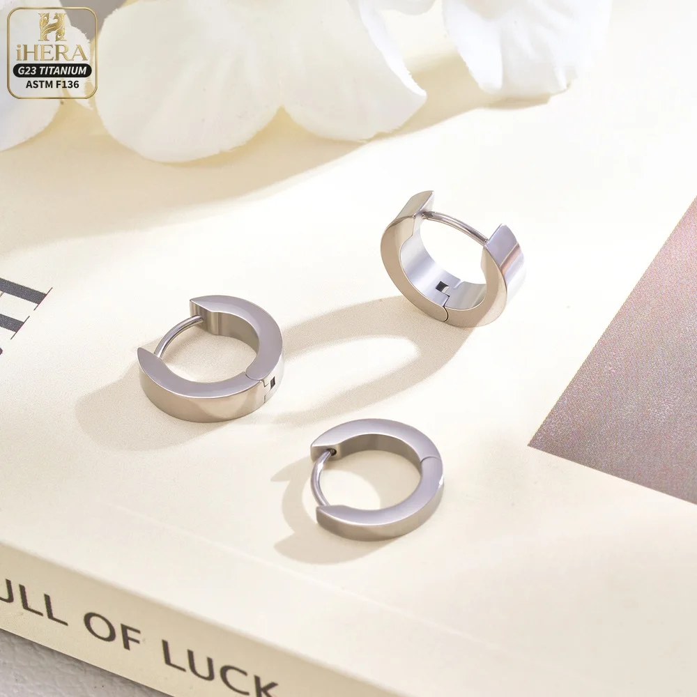 1/2/10PCS 316L Stainless Steel Piercing Simple Hinged Ring Daith Rook Ear Lobe Cartilage Earring Seamless Clicker Basic Hoops
