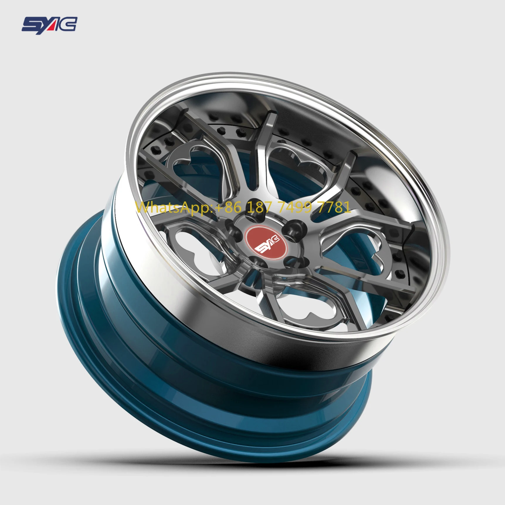

SYAC 2-piece 3-piece Factory Direct Sales Customization Aluminium Alloy 18-22 Inch Forged Wheels Hubs Rims