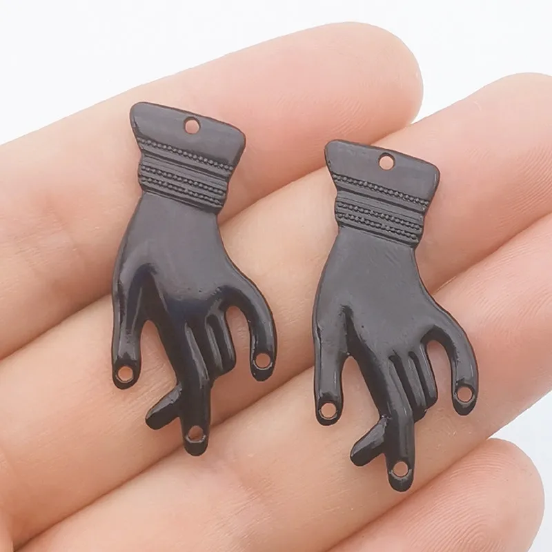 10pcs 39x18mm Fashion Vintage Punk Hand Connector Charms Pendants Designer Charms Fit Jewelry Making DIY Jewelry Findings