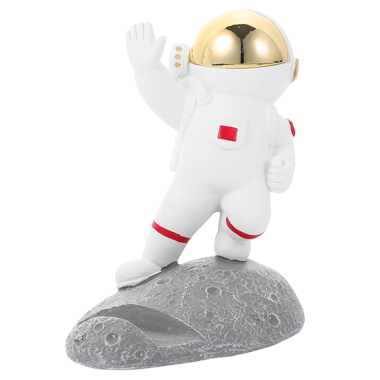 

Phone Holder Mini Astronaut Figurines Desktop Ornament Ornaments Stand Decor