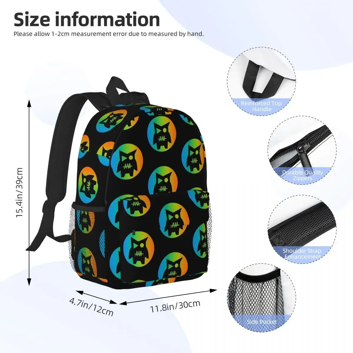 Team RAR Logo Backpacks Teenager Bookbag Cartoon Children School Bags Travel Rucksack Shoulder Bag Large Capacity