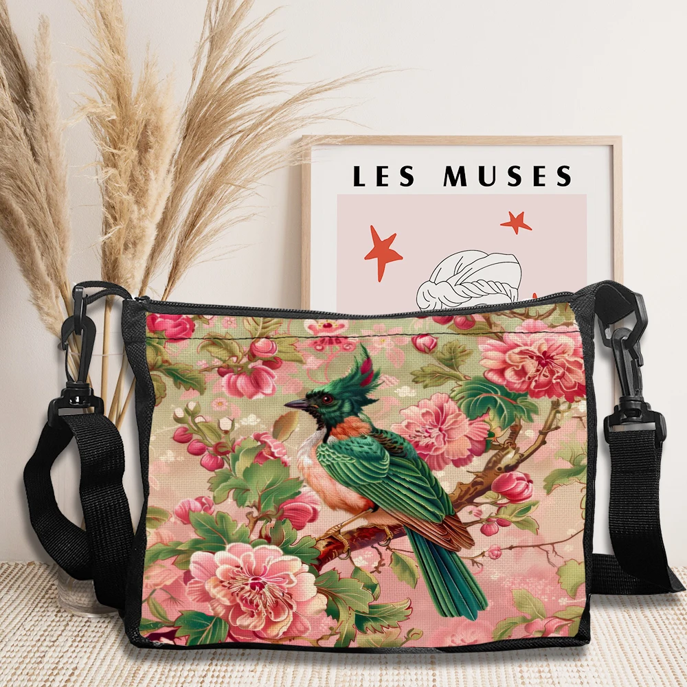 

Floral Bird New Women's Fashionable Large-Capacity Printed Handbag Commuter Travel Shopping Shoulder Bag 5.27
