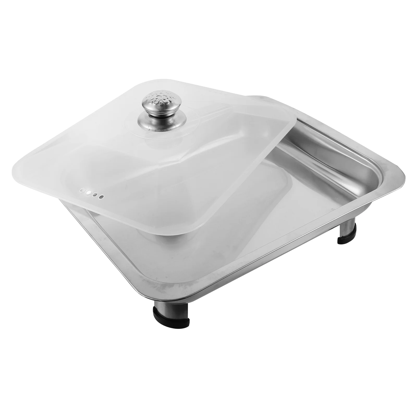 Chafing Dish Buffet Set Stainless Steel Rectangular Chafers Cover Lid Buffet Server Food Warmer Catering Pan Hot Steam