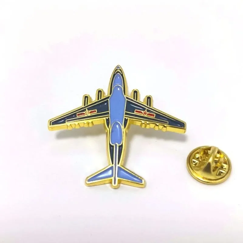 Creative Air Show Aircraft Badge Brooch Pin Souvenir Paint Craft Exquisite Badge Pin