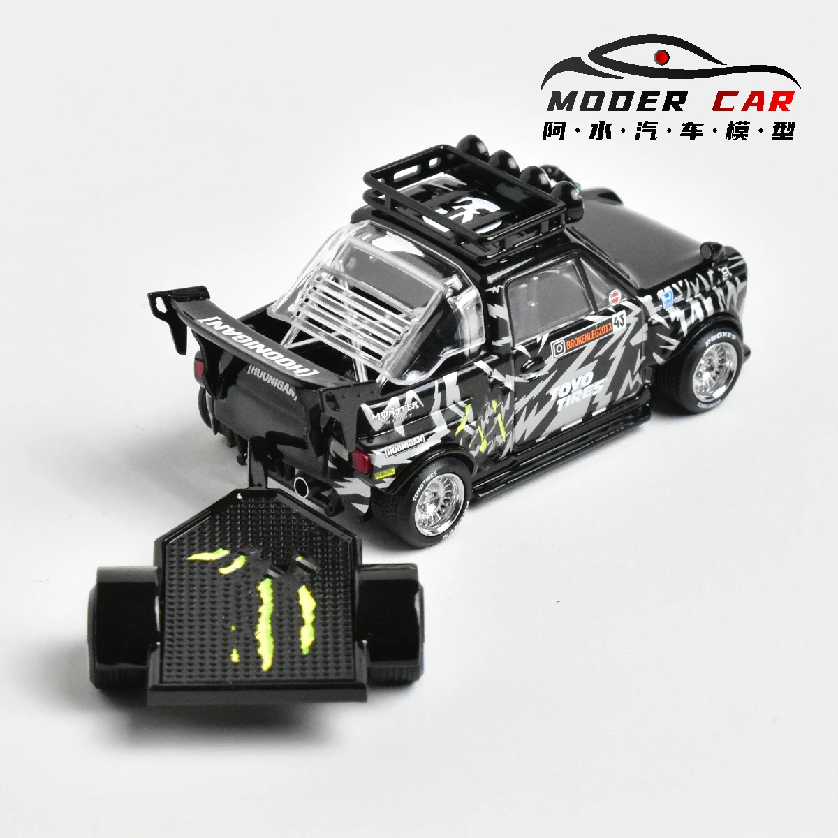 Liberty64 1:64 شاحنة بيك اب ذات جسم عريض قابلة للجمع، نموذج سيارة دييكاست