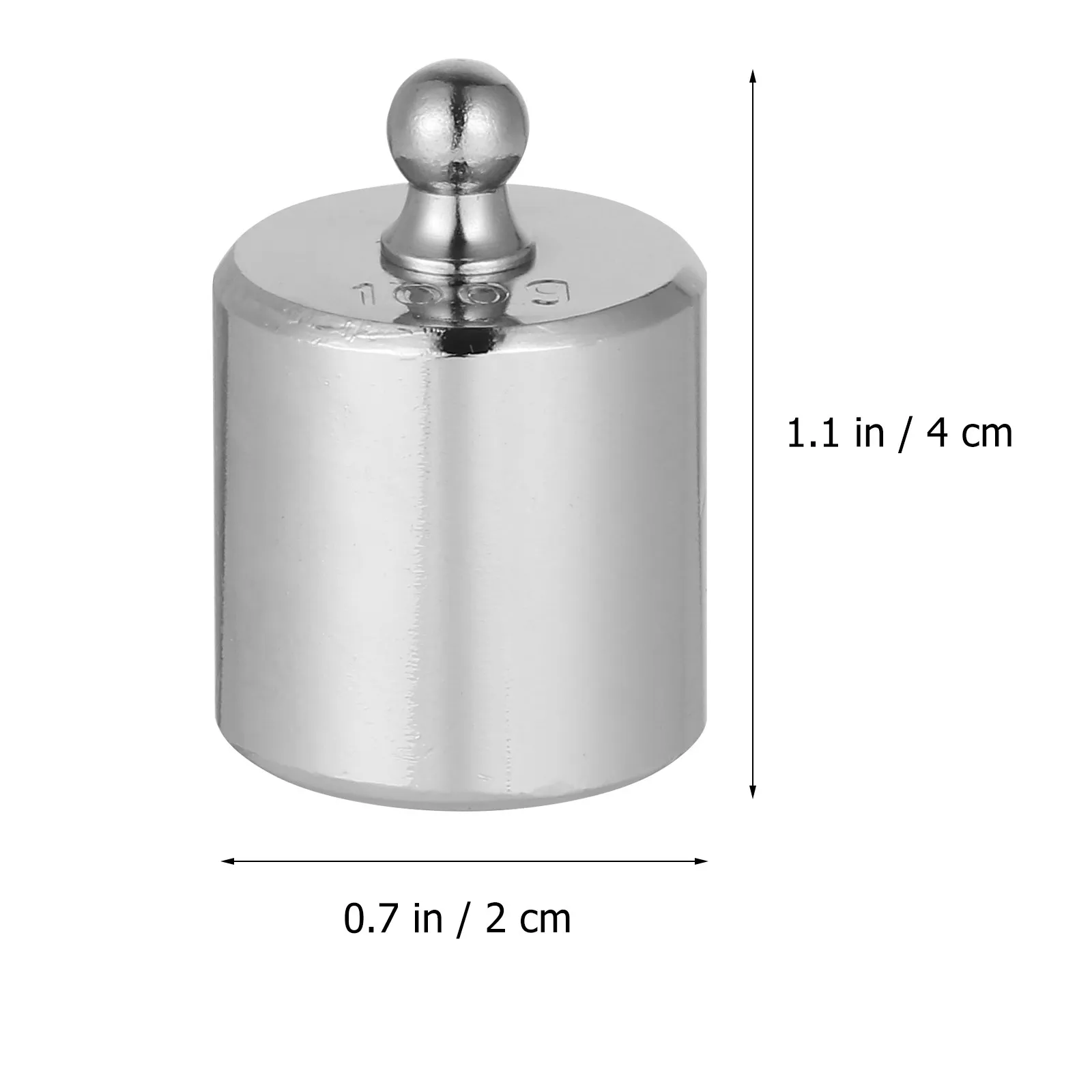 3Pcs Defect-Free Chrome-Plated Steel Calibration Weights 100G for Accurate Digital Scale Calibration Educational Instrument view 4