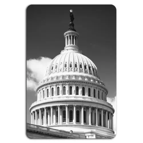 Majestic Capitol Dome: Washington DC In Black White-Aluminum-tin sign Majestic Capitol Dome: Washington DC In Black White-Aluminum-tin sign